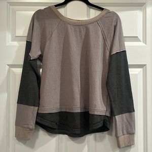 Layered long sleeve shirt